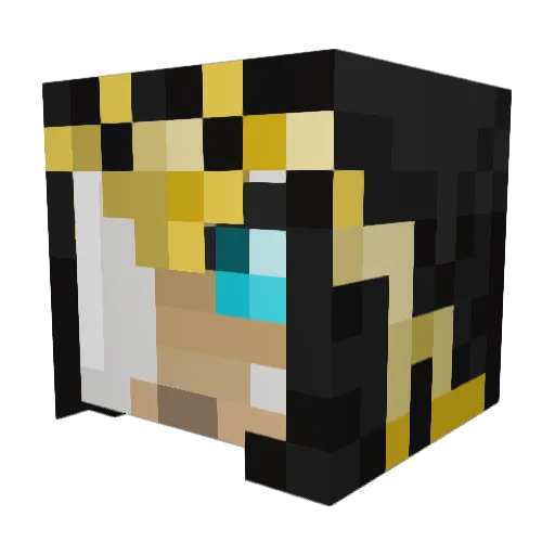 Lindre Minecraft avatar head, 3D render
