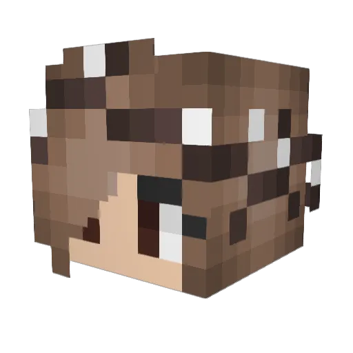 LindsTheUnicorn Minecraft avatar head, 3D render