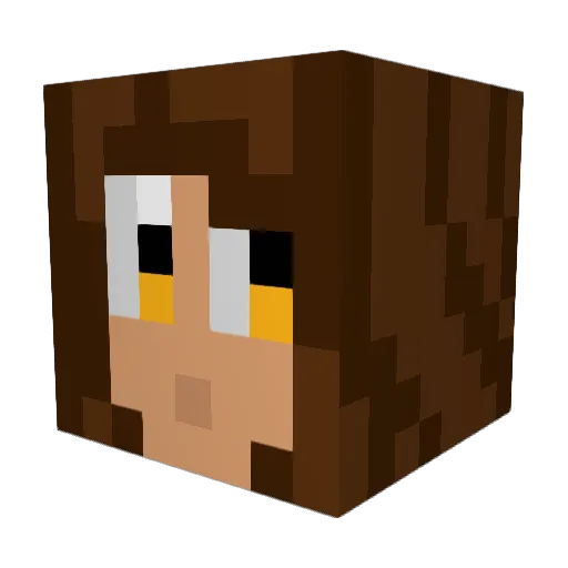 LindseyVi Minecraft avatar head, 3D render