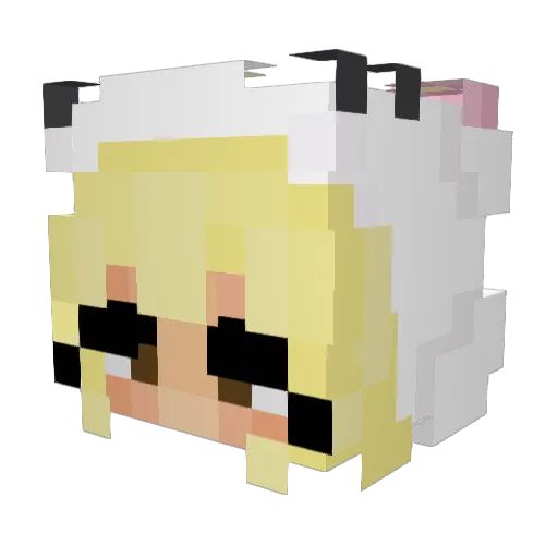 LindseyYeti Minecraft avatar head, 3D render