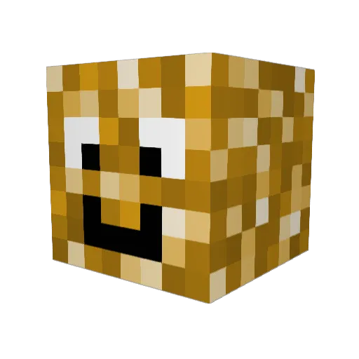 Linduch Minecraft avatar head, 3D render