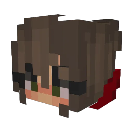 Linduhh13 Minecraft avatar head, 3D render
