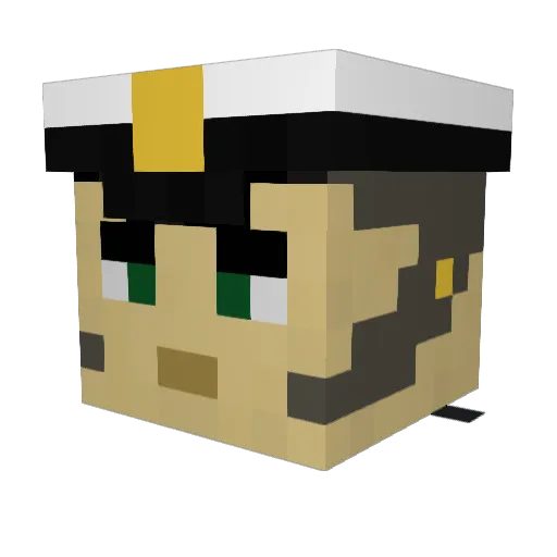 Lindwing Minecraft avatar head, 3D render
