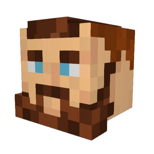Lindy77 Minecraft avatar head, 3D render