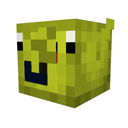 Lindzi Minecraft avatar head, 3D render