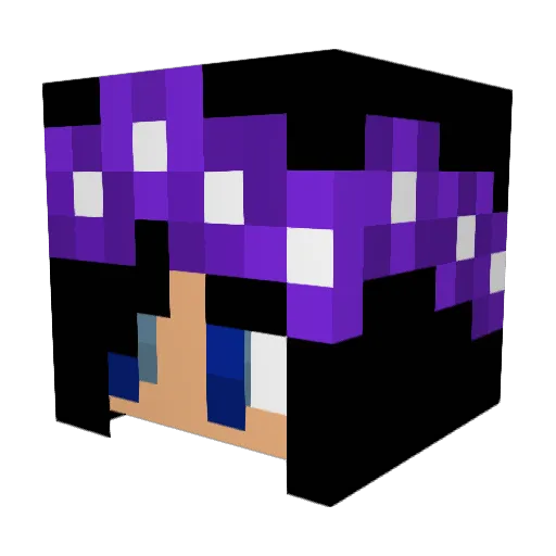 LineAndre Minecraft avatar head, 3D render