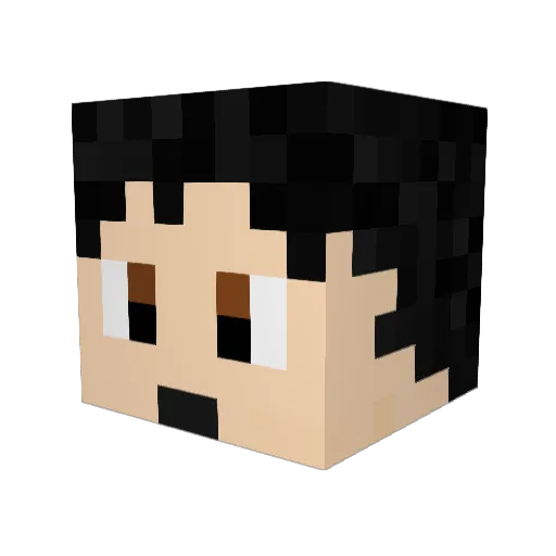 Linealt Minecraft avatar head, 3D render