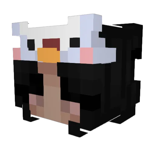 Linee Minecraft avatar head, 3D render