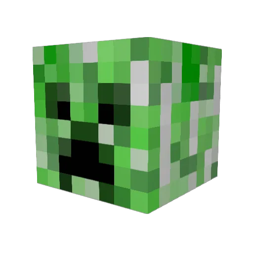Lineline77 Minecraft avatar head, 3D render