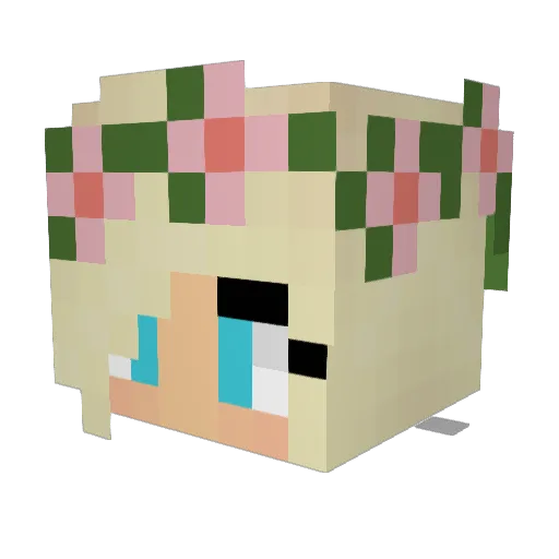 Linelli2701 Minecraft avatar head, 3D render