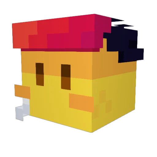 Linen6127 Minecraft avatar head, 3D render
