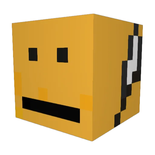 LinettRix Minecraft avatar head, 3D render