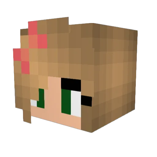 Linfh Minecraft avatar head, 3D render