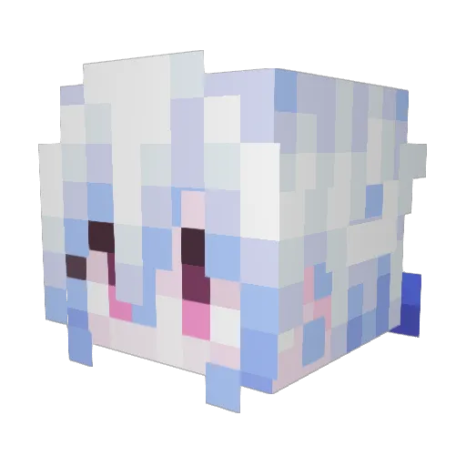 LingJunYi Minecraft avatar head, 3D render