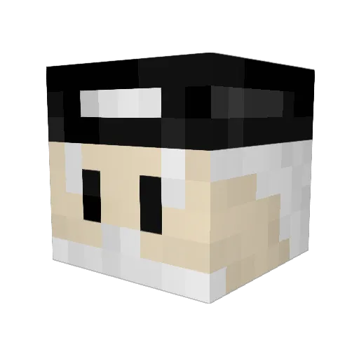 LingNOUS Minecraft avatar head, 3D render