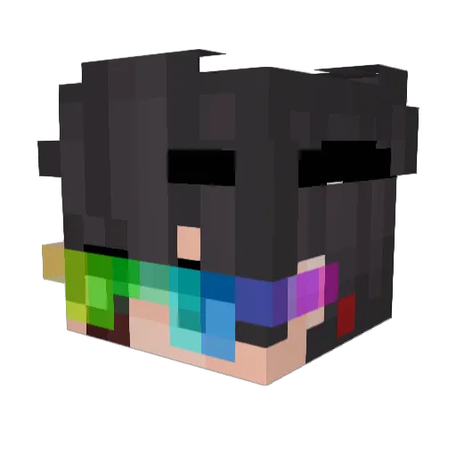 Ling_999 Minecraft avatar head, 3D render