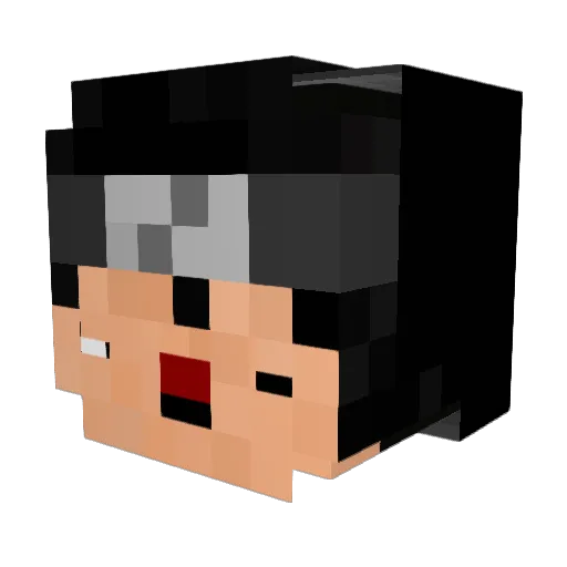 Ling_Ling_69 Minecraft avatar head, 3D render