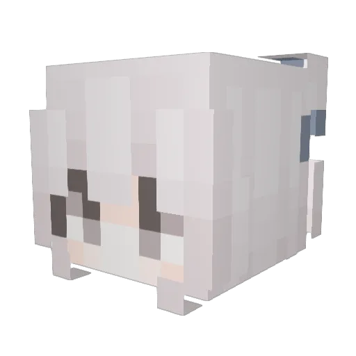 Ling_Yue1 Minecraft avatar head, 3D render