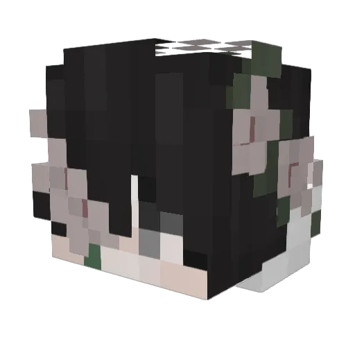 Lingfang2333 Minecraft avatar head, 3D render