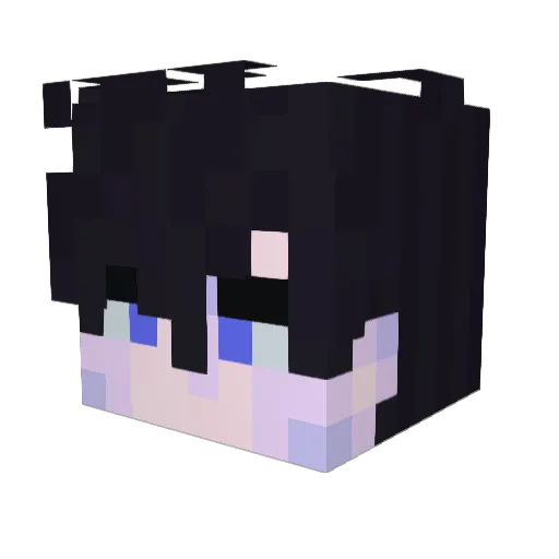 LingoXL Minecraft avatar head, 3D render
