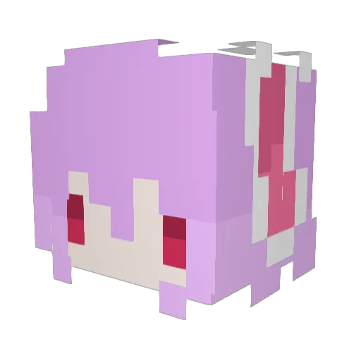 Lingozz Minecraft avatar head, 3D render