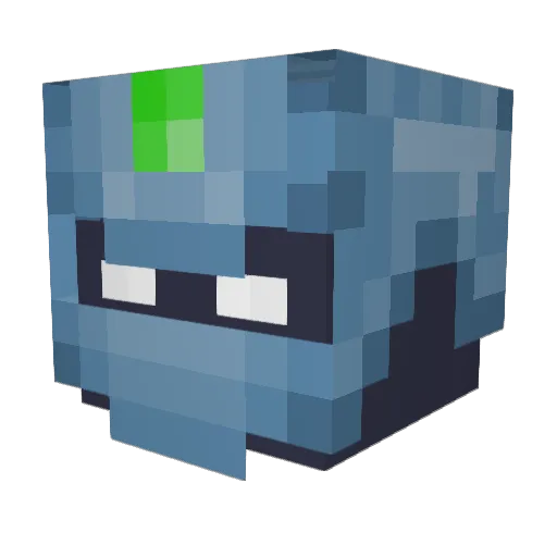 Linguiji Minecraft avatar head, 3D render