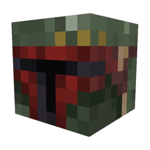 LinhAJGbI0204 Minecraft avatar head, 3D render