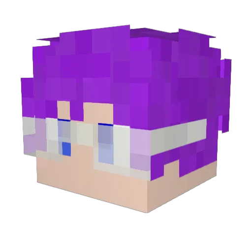 LinhForge432UwU Minecraft avatar head, 3D render