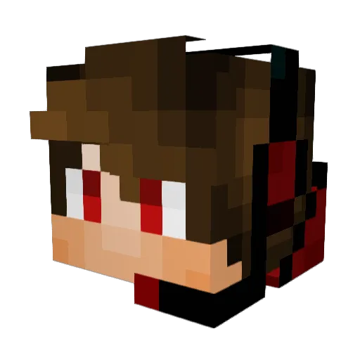 LinieBluete6129 Minecraft avatar head, 3D render