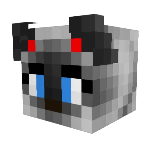Linious Minecraft avatar head, 3D render