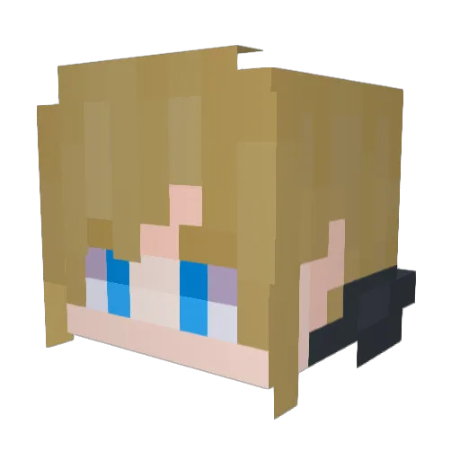 Link12us Minecraft avatar head, 3D render