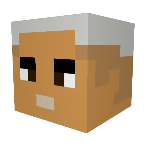 Link1354 Minecraft avatar head, 3D render