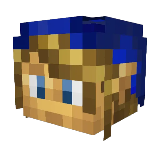 Link182 Minecraft avatar head, 3D render