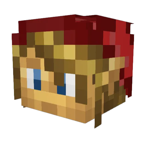 Link2504 Minecraft avatar head, 3D render