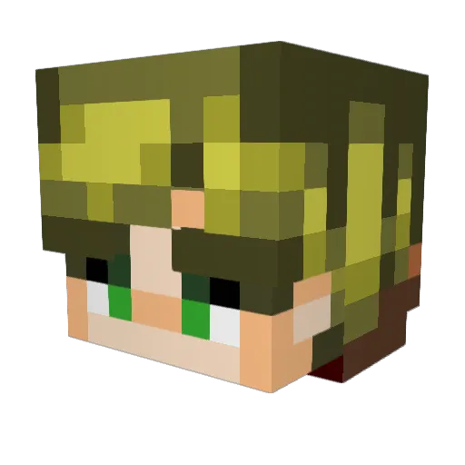 Link2673 Minecraft avatar head, 3D render