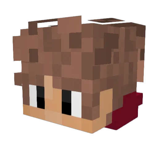 Link2op Minecraft avatar head, 3D render
