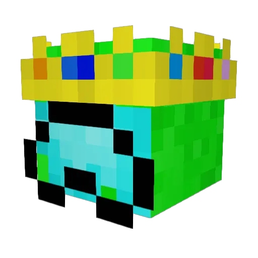 Link54K Minecraft avatar head, 3D render