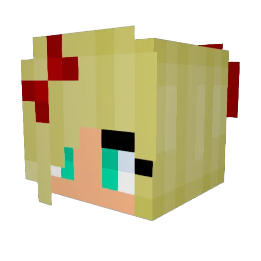 Link555 Minecraft avatar head, 3D render