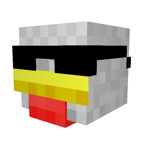 Link7624 Minecraft avatar head, 3D render