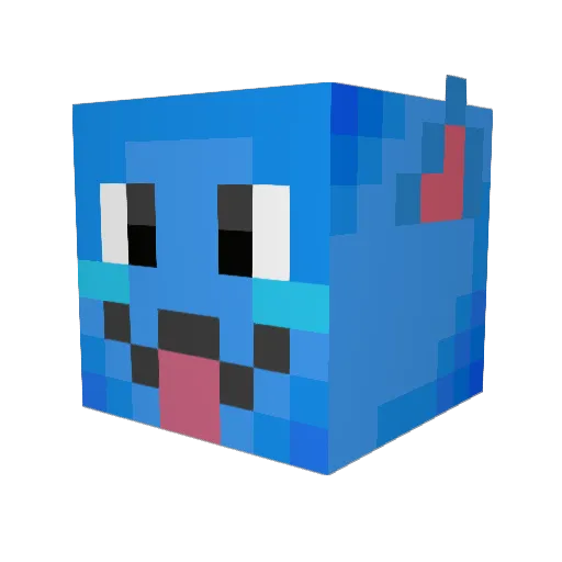 LinkAtPlug Minecraft avatar head, 3D render