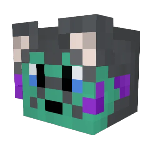 LinkOfArrow Minecraft avatar head, 3D render