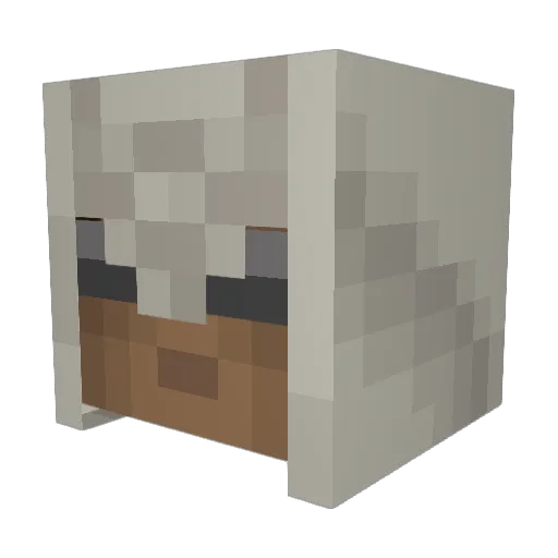 LinkPlayer2 Minecraft avatar head, 3D render