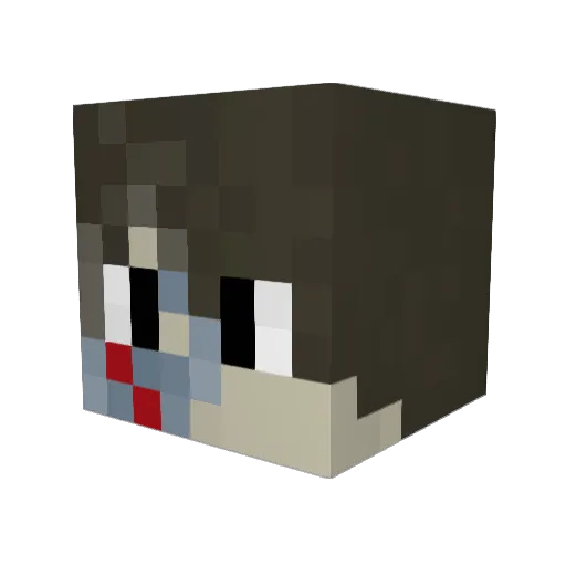 LinkRar Minecraft avatar head, 3D render
