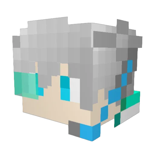 LinkTAT Minecraft avatar head, 3D render