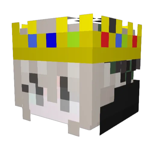 Link_1503 Minecraft avatar head, 3D render