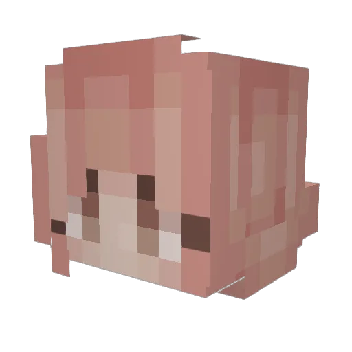 Link_Rwar Minecraft avatar head, 3D render