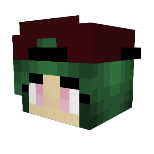 Link___182 Minecraft avatar head, 3D render