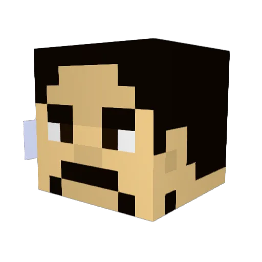 Link_inPark Minecraft avatar head, 3D render