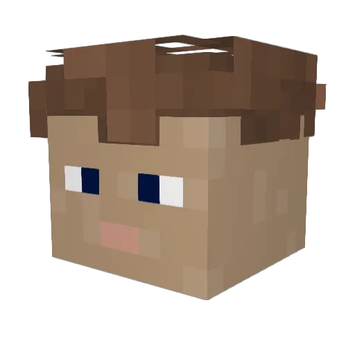 Linkadoodles13 Minecraft avatar head, 3D render