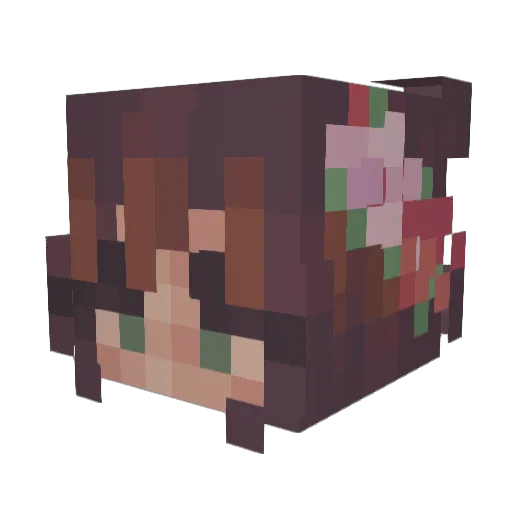 Linkan3 Minecraft avatar head, 3D render